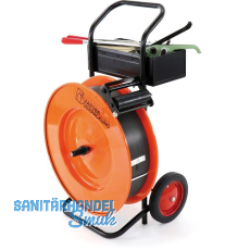 Packset kompl. Spanner, Abrollwagen, Verschlussh�lsen, Polypropylenband schwarz