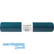 M�lls�cke Polyethylen 70 Liter, 50 my 580 x 1000 mm ohne Zugband blau