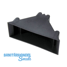 Kantenschutzecke geschlossen mit Druckpolster schwarz 25 x 50 mm