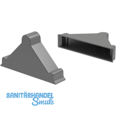 Kantenschutzecke geschlossen mit Druckpolster schwarz 12 x 48 x 48 mm