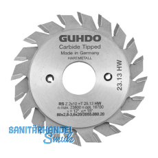 GUHDO HW-Ritzkreiss�geblatt f�r STRIEBIG 80x2,8-3,6x20 mm Z2x10 V/FZ
