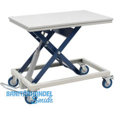 BECK H�henverstellbarer Arbeitstisch HS 300-standard mit Blechplatte