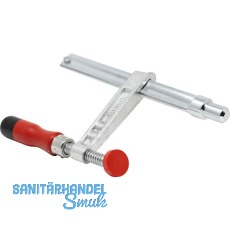 BECK Vertikalzwinge Schiene, 22 x 8,5 mm, Fixe Ausladung, Holz