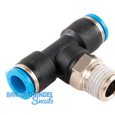 Pneumatik T-Einschraubanschluss, Durchmesser DM 8 mm, 1/4"