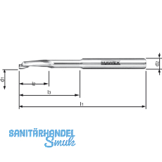 MAWEX Bohrnutenfräser HSS 5X18/35X80 mm einschneidig spiralig hinterschliffen MAWEX Bohrnutenfräser HSS 5X18/35X80 mm einschneidig spiralig hinterschliffen