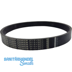 ALZMETALL Keilriemen 34 x 8 x 862 mm zu AC 32/AS ALZMETALL Keilriemen 34 x 8 x 862 mm zu AC 32/AS