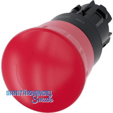 SIEMENS Not-Aus Pilzdrucktaster D22/H40 - 3SU1000-1HB20-0AA0 SIEMENS Not-Aus Pilzdrucktaster D22/H40 - 3SU1000-1HB20-0AA0