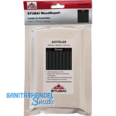 STUBAI WoodRepair 150 mm, 8 Sticks Schwarz