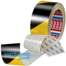 TESA Anti-Scratch PET Bodenmarkierung, schwarz/gelb