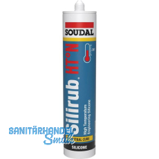 SOUDAL Hochtemperatur-Silikon Silirub HT-N schwarz 300ml SOUDAL Hochtemperatur-Silikon Silirub HT-N schwarz 300ml