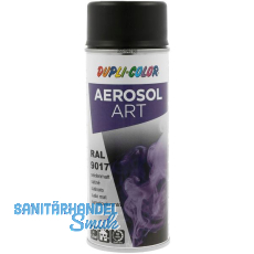 Dupli-Color Lackspray Aerosol Art 400ml verkehrsschwarz seidenmatt / RAL 9017 Dupli-Color Lackspray Aerosol Art 400ml verkehrsschwarz seidenmatt / RAL 9017