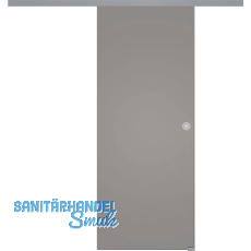 SOLIDO Glasschiebet�r Set BlackShine, Beschl�ge/Muschelgriff silber, 920x2100