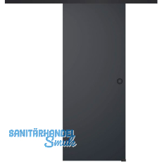 SOLIDO Glasschiebet�r Set BlackDark, Beschl�ge/Muschelgriff schwarz, 920x2100