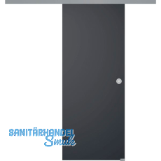 SOLIDO Glasschiebetür Set BlackDark, Beschläge/Muschelgriff silber, 920x2100 SOLIDO Glasschiebetür Set BlackDark, Beschläge/Muschelgriff silber, 920x2100