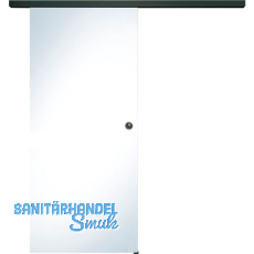 SOLIDO Glasschiebetür Set Reflo, Beschläge/Muschelgriff schwarz, 820x2100 SOLIDO Glasschiebetür Set Reflo, Beschläge/Muschelgriff schwarz, 820x2100