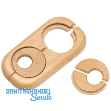 HARO Doppelheizk�rperrosette Massivholz Buche 19/58 mm 3/8�