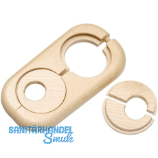 HARO Doppelheizk�rperrosette Massivholz Ahorn 19/58 mm 3/8�