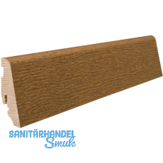 HARO Massiv-Sockelleiste furniert Bernsteineiche strukturiert ge�lt, 19x58