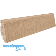 HARO Massiv-Sockelleiste furniert Eiche purowei� strukturiert ge�lt, 19x58