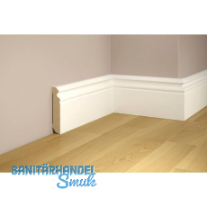 TILO Sockelleiste weiss RAL 9016 foliert 16/75 TILO Sockelleiste weiss RAL 9016 foliert 16/75