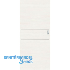 SOLIDO Donau Schiebetüre CPL Authentic Bianco quer, 2 Lisenen, 820x2070 mm SOLIDO Donau Schiebetüre CPL Authentic Bianco quer, 2 Lisenen, 820x2070 mm