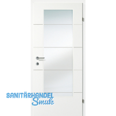 SOLIDO Smart Innentüre CPL Brillantweiß 4 Lisenen GL Links TBA 950/2030 mm SOLIDO Smart Innentüre CPL Brillantweiß 4 Lisenen GL Links TBA 950/2030 mm