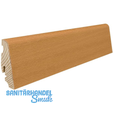 HARO Massiv-Sockelleiste furniert Buche ged�mpft struktur ge�lt, 19x58