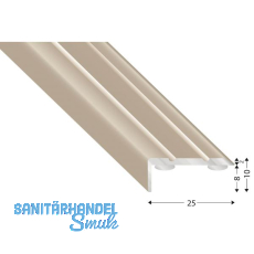 KÜGELE Treppenwinkel Alu Edelstahloptik, selbstklebend, 25/10/1000 mm KÜGELE Treppenwinkel Alu Edelstahloptik, selbstklebend, 25/10/1000 mm