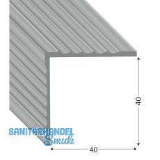 Mauerkantenprofil PVC wei�, 40 x 40 mm, 1500 mm