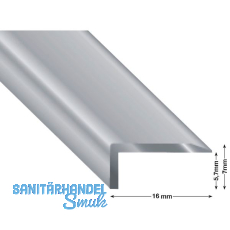 K�GELE Gleitabschlussprofil Vinyl Click Sheets, Alu silber eloxiert, 2700 mm