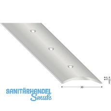 K�GELE Hohlflachprofil Edelstahl geb�rstet 30/2700 mm gelocht