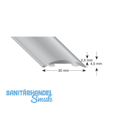 K�GELE Hohlflachprofil Alu silber eloxiert, selbstklebend, 30/2700 mm