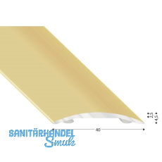 K�GELE Hohlflachprofil Alu sand eloxiert, selbstklebend, 40/2700 mm