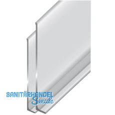 Sockel- und Wandschutzleiste silber 11 x 60 mm ungebohrt 2700 mm Sockel- und Wandschutzleiste silber 11 x 60 mm ungebohrt 2700 mm