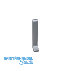 Endkappe rechts silber 15 x 40 mm