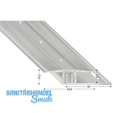 KÜGELE Übergangsprofil 2700 silber eloxiert KÜGELE Übergangsprofil 2700 silber eloxiert