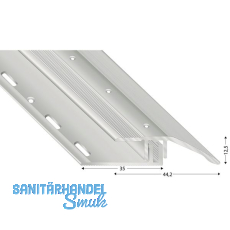 KÜGELE Schrägprofil 1000 silber eloxiert KÜGELE Schrägprofil 1000 silber eloxiert