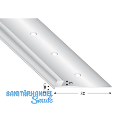 KÜGELE Abschluss- und Treppenkantenprofil Alu silber eloxiert, 3 mm, 2700 mm KÜGELE Abschluss- und Treppenkantenprofil Alu silber eloxiert, 3 mm, 2700 mm