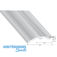 K�GELE Abschlussprofil 202, Alu silber eloxiert selbstklebend, 2700 mm