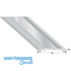 KÜGELE Abdeckprofil Alu silber eloxiert, selbstklebend, Breite 38 mm, 2700 mm KÜGELE Abdeckprofil Alu silber eloxiert, selbstklebend, Breite 38 mm, 2700 mm
