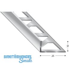 KÜGELE Fliesenprofil PRIMO, Edelstahl, Innenhöhe 10 mm, 3000 mm KÜGELE Fliesenprofil PRIMO, Edelstahl, Innenhöhe 10 mm, 3000 mm