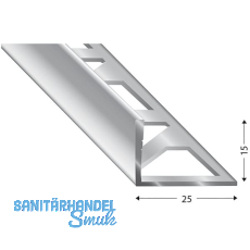 KÜGELE Fliesenprofil PRIMO, Alu silber, Innenhöhe 15 mm, 3000 mm KÜGELE Fliesenprofil PRIMO, Alu silber, Innenhöhe 15 mm, 3000 mm