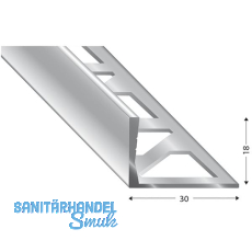 KÜGELE Fliesenprofil PRIMO, Alu silber, Innenhöhe 18 mm, 3000 mm KÜGELE Fliesenprofil PRIMO, Alu silber, Innenhöhe 18 mm, 3000 mm