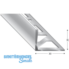 KÜGELE Fliesenprofil PRIMO, Alu silber, Innenhöhe 20 mm, 3000 mm KÜGELE Fliesenprofil PRIMO, Alu silber, Innenhöhe 20 mm, 3000 mm