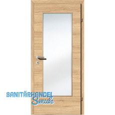 SOLIDO Smart Innentüre CPL Saloon Eiche quer GL A Rechts TBA 800/2030 mm SOLIDO Smart Innentüre CPL Saloon Eiche quer GL A Rechts TBA 800/2030 mm