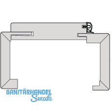 SOLIDO Smart Fertigholzzarge CPL Nebelgrau Links 600/2010/130 mm SOLIDO Smart Fertigholzzarge CPL Nebelgrau Links 600/2010/130 mm