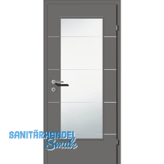 SOLIDO Smart Innentüre CPL Titangrau 4 Lisenen GL Links TBA 750/2030 mm SOLIDO Smart Innentüre CPL Titangrau 4 Lisenen GL Links TBA 750/2030 mm