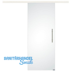 Glasschiebetür Set Satiniert, 920x2100mm, Inlay CPL Bianco, Stoßgriff silber Glasschiebetür Set Satiniert, 920x2100mm, Inlay CPL Bianco, Stoßgriff silber