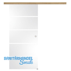 Glasschiebetür Set Sensita 15, 820x2100mm Inlay CPLRisseiche Muschelgriff silber Glasschiebetür Set Sensita 15, 820x2100mm Inlay CPLRisseiche Muschelgriff silber