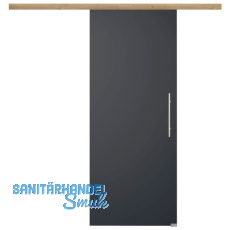 Glasschiebetür Set BlackDark, 820x2100mm, Inlay CPL Risseiche, Stoßgriff silber Glasschiebetür Set BlackDark, 820x2100mm, Inlay CPL Risseiche, Stoßgriff silber